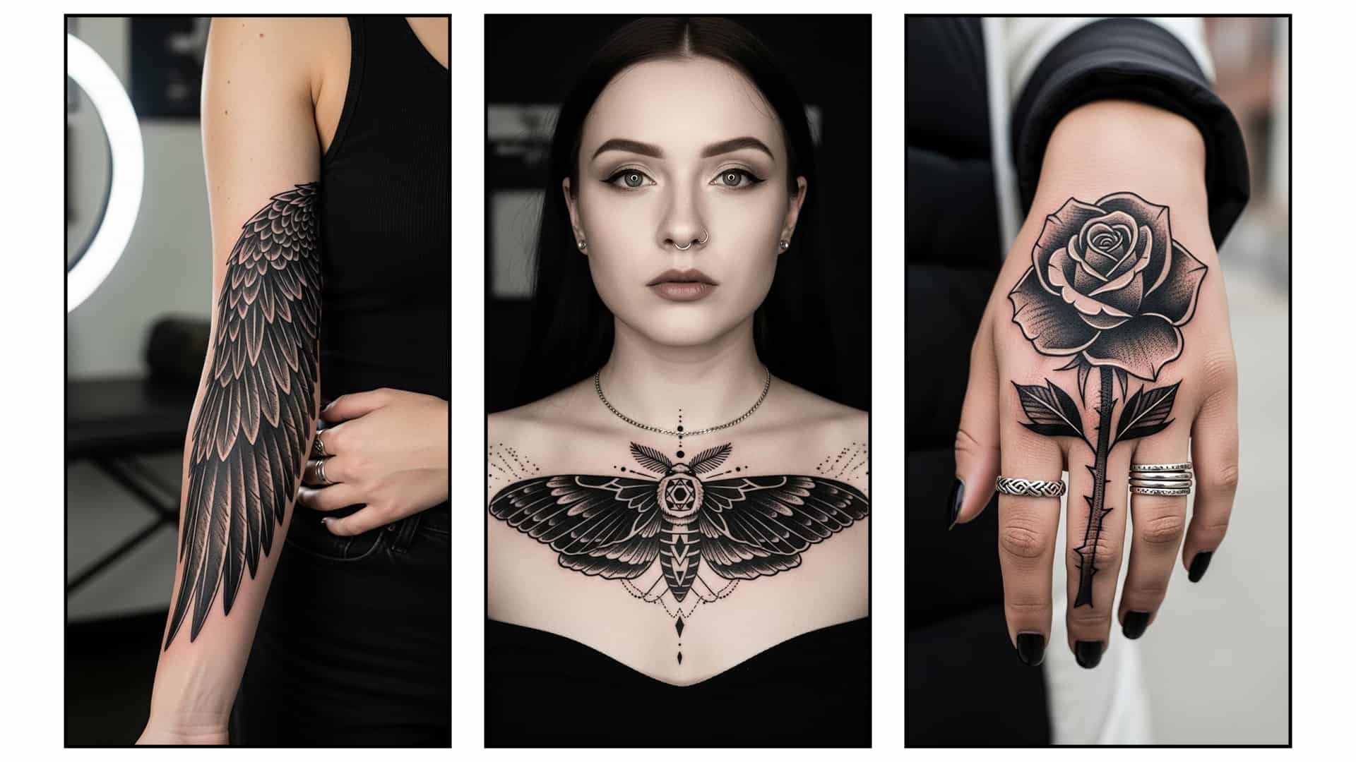 24 Blackwork Tattoo Ideas