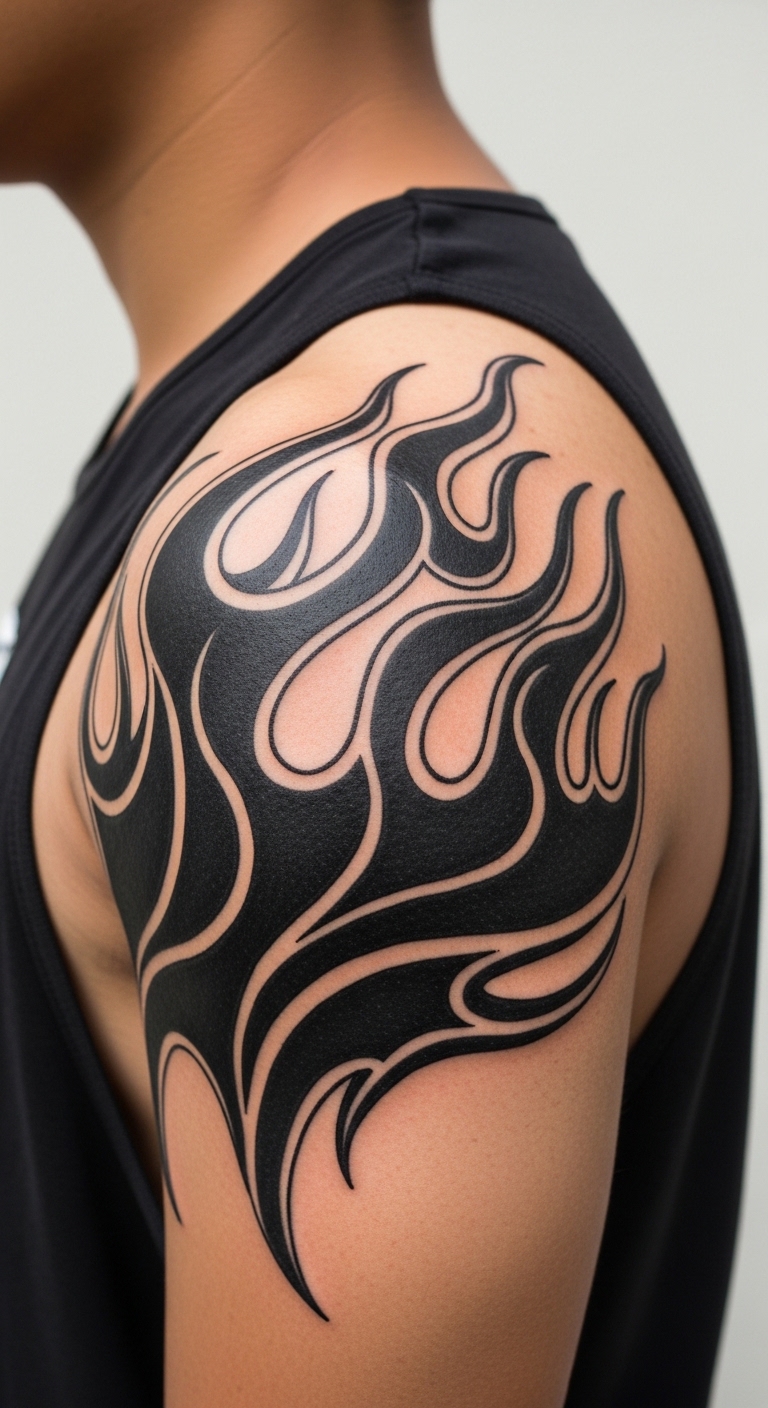 Black Flame Shoulder