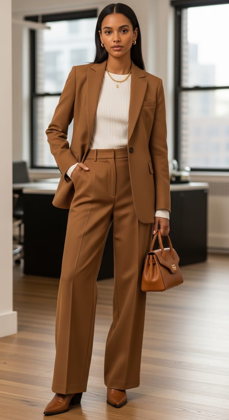 Blazer Wide Leg Trousers