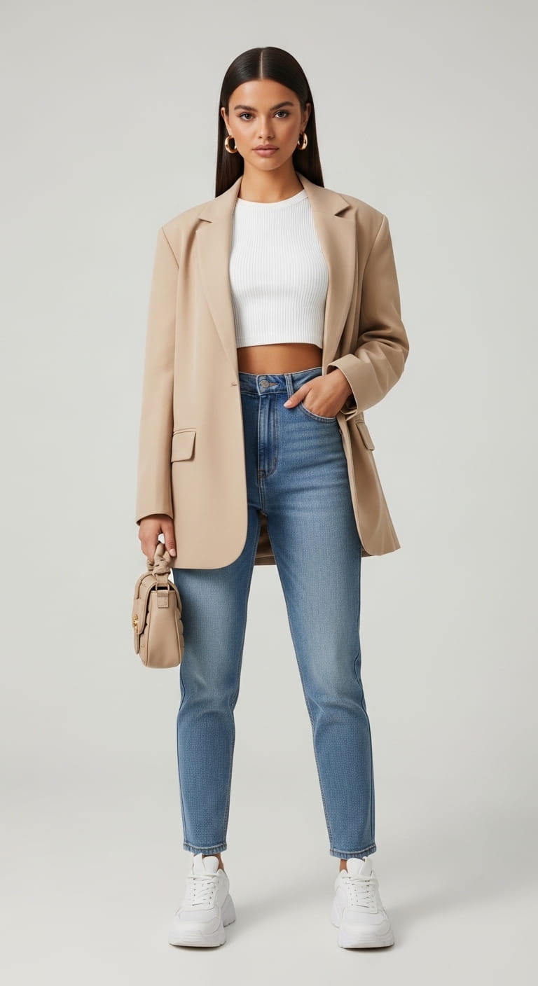 Blazer With Sneakers