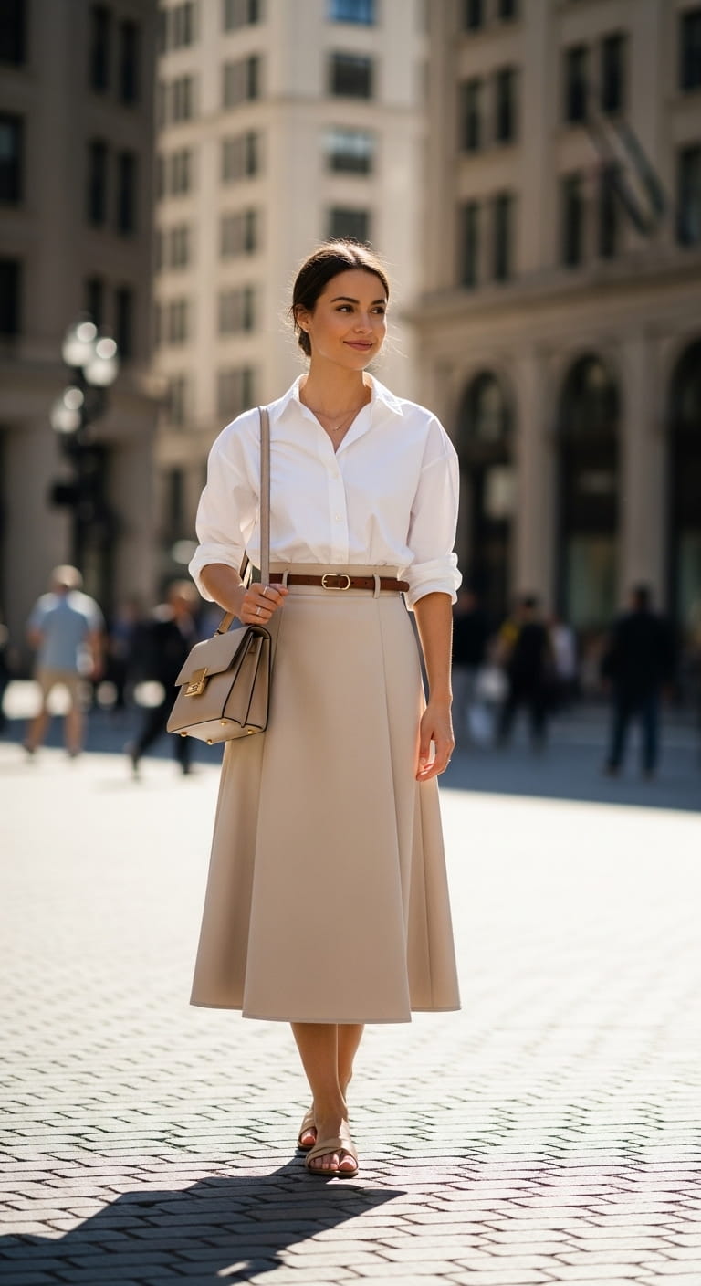 Button Shirt Skirt