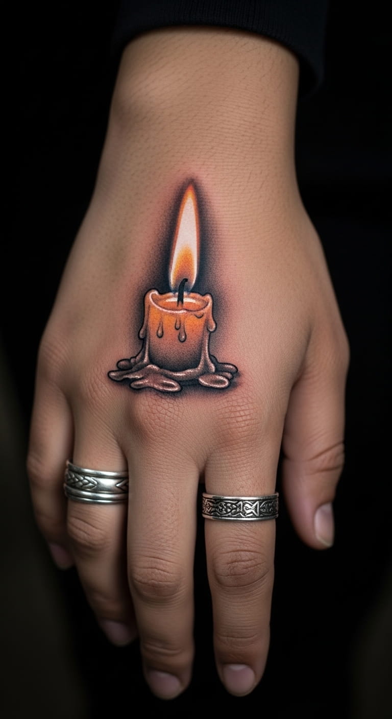 Candle Flame Hand