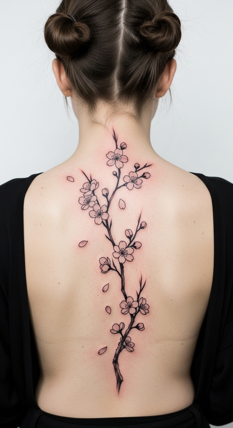 Cherry Blossom Spine
