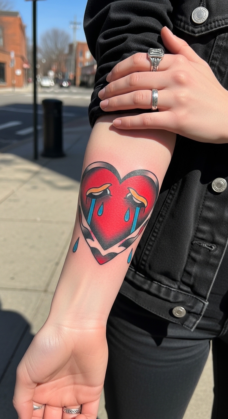 Crying Heart Forearm