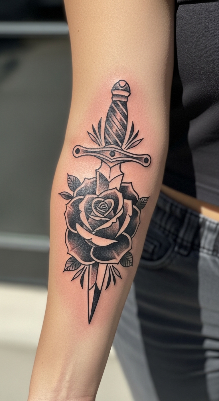 Dagger Through Rose