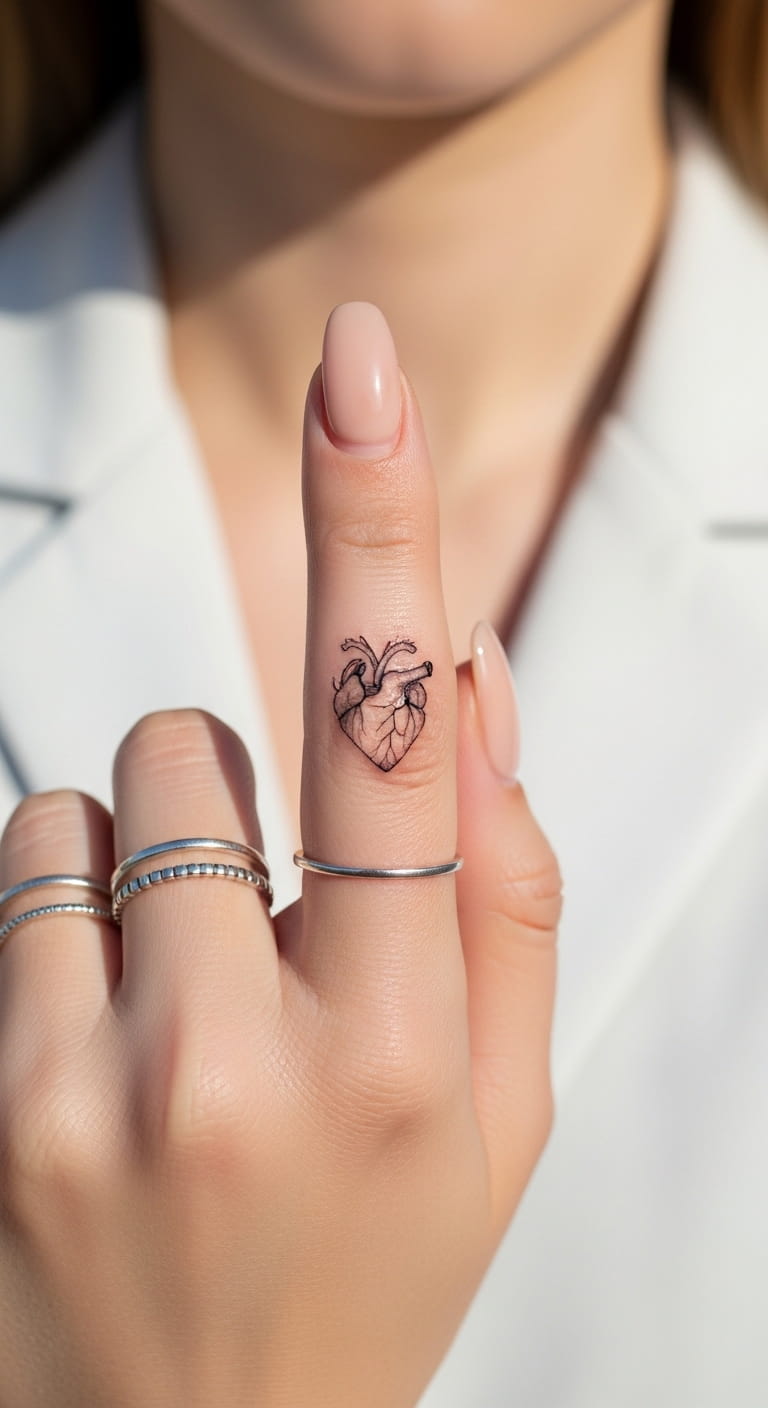 Dainty Finger Heart