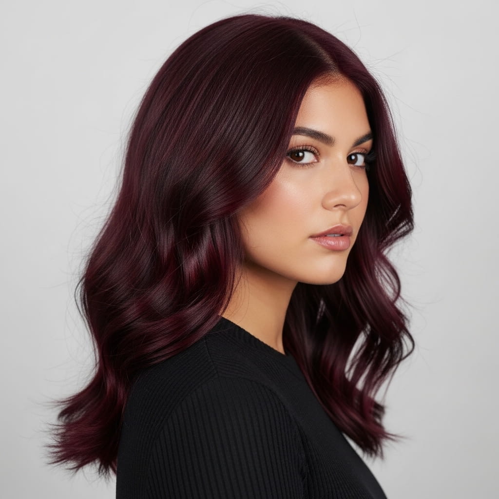 Deep Burgundy Brunette