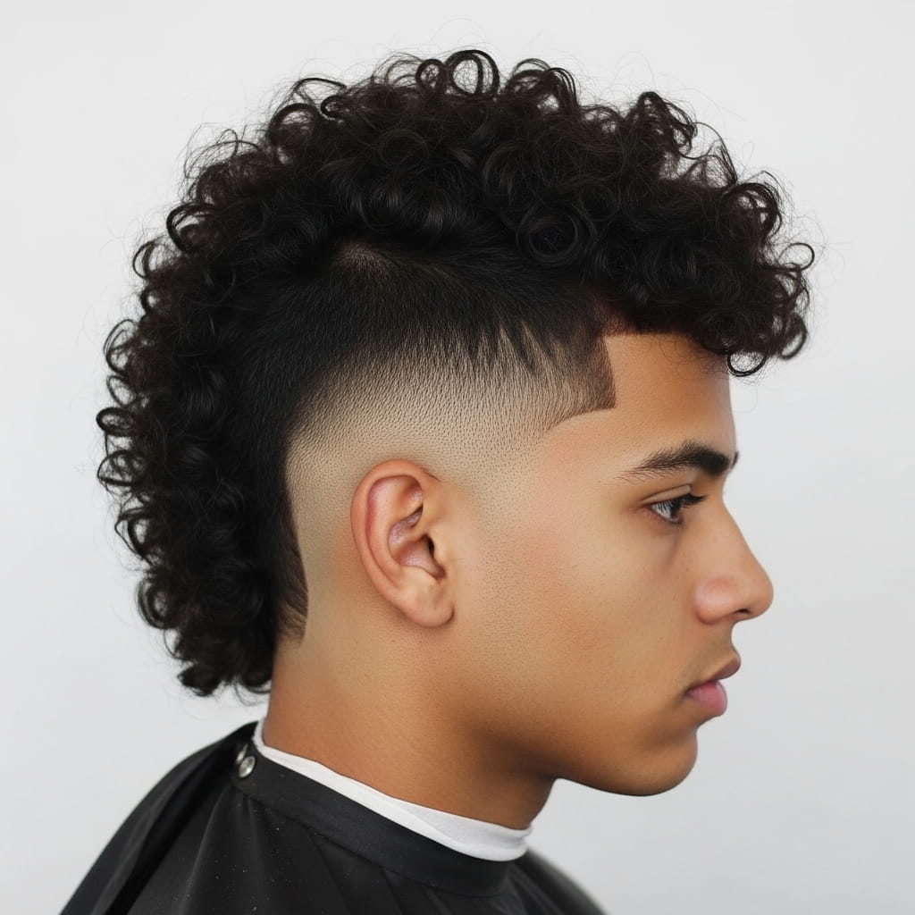 Disconnected Mullet Fade