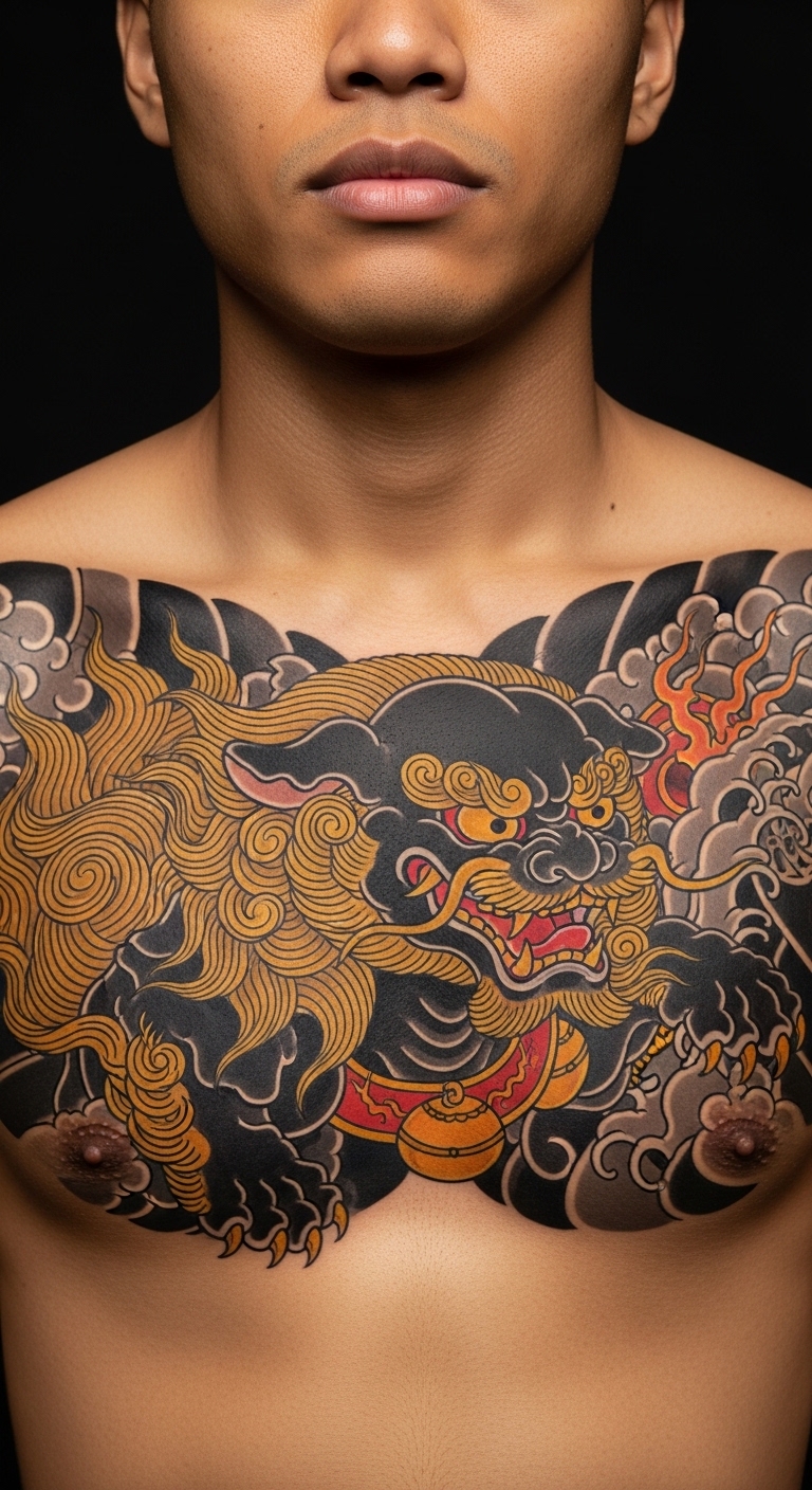 Foo Dog Chest Piece