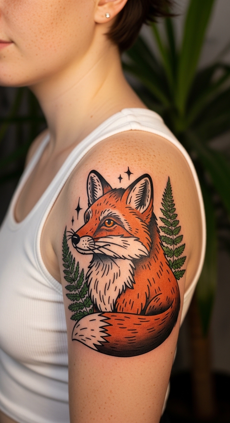 Fox And Fern Shoulder