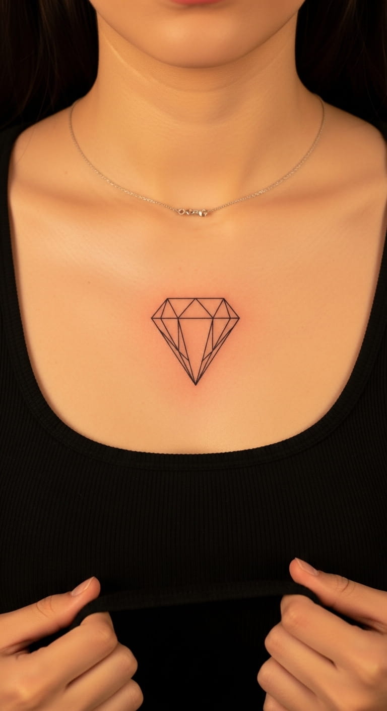 Geometric Diamond Chest
