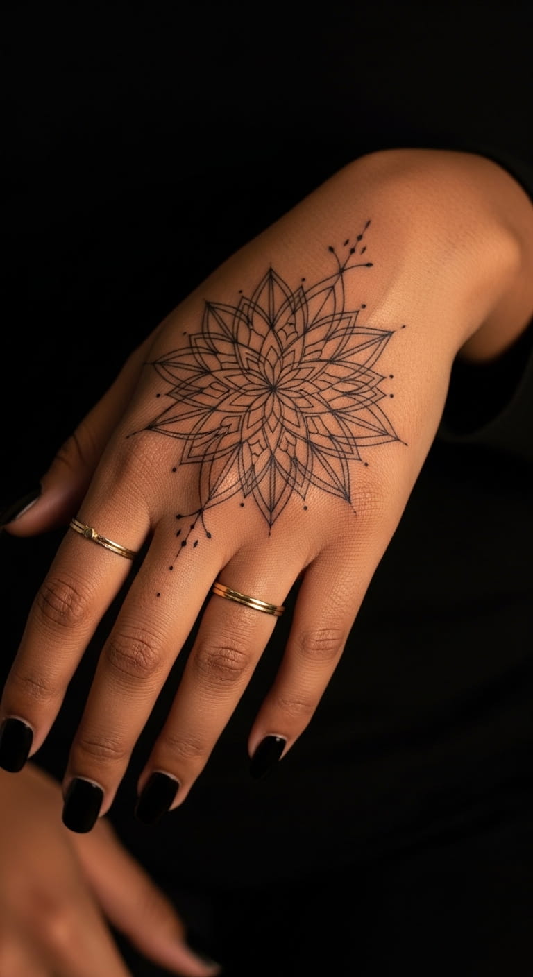 Geometric Mandala Hand