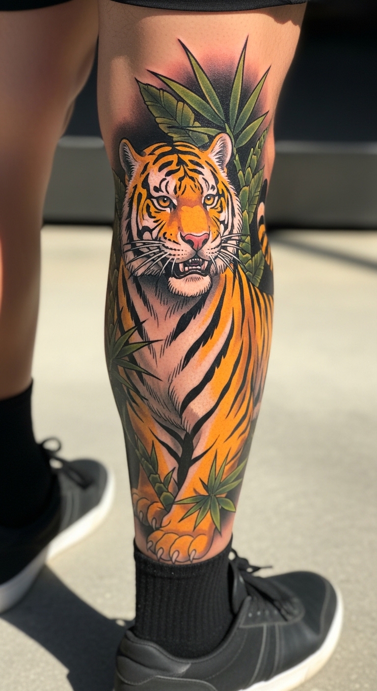Golden Tiger Calf Sleeve