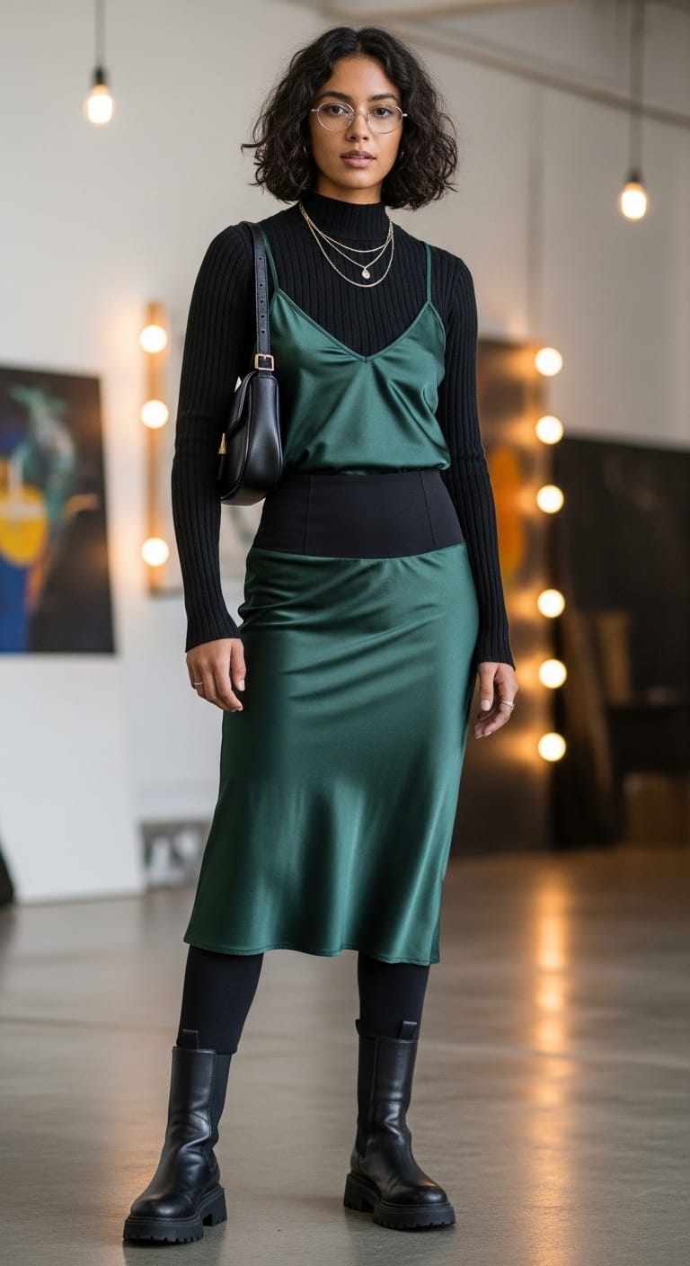 Leggings Slip Dress Layer