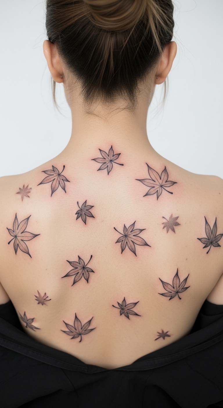 Maple Leaf Back Scatter