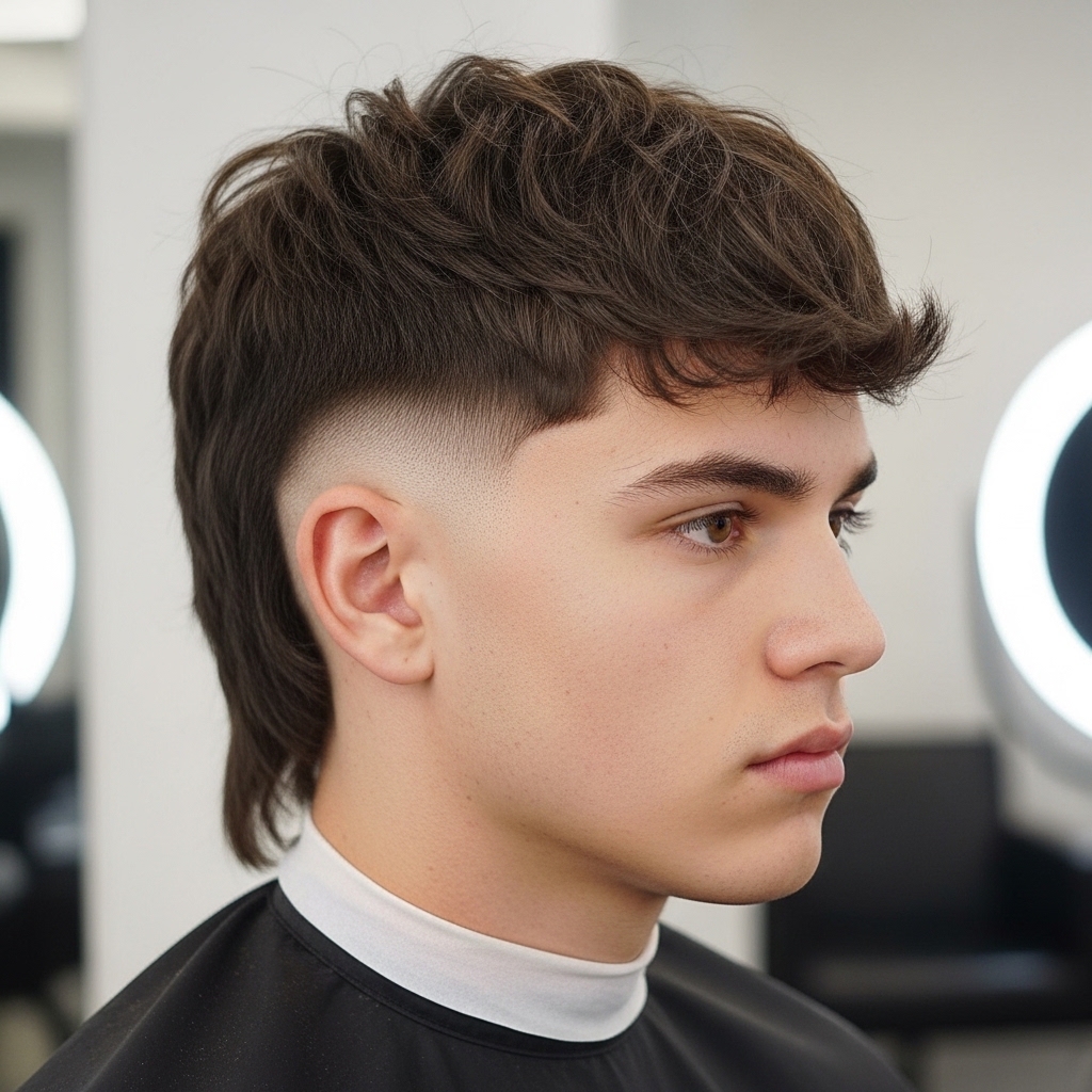 Mid Fade Mullet