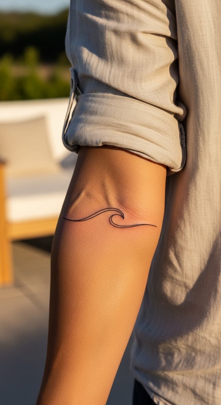 Minimalist Wave Forearm