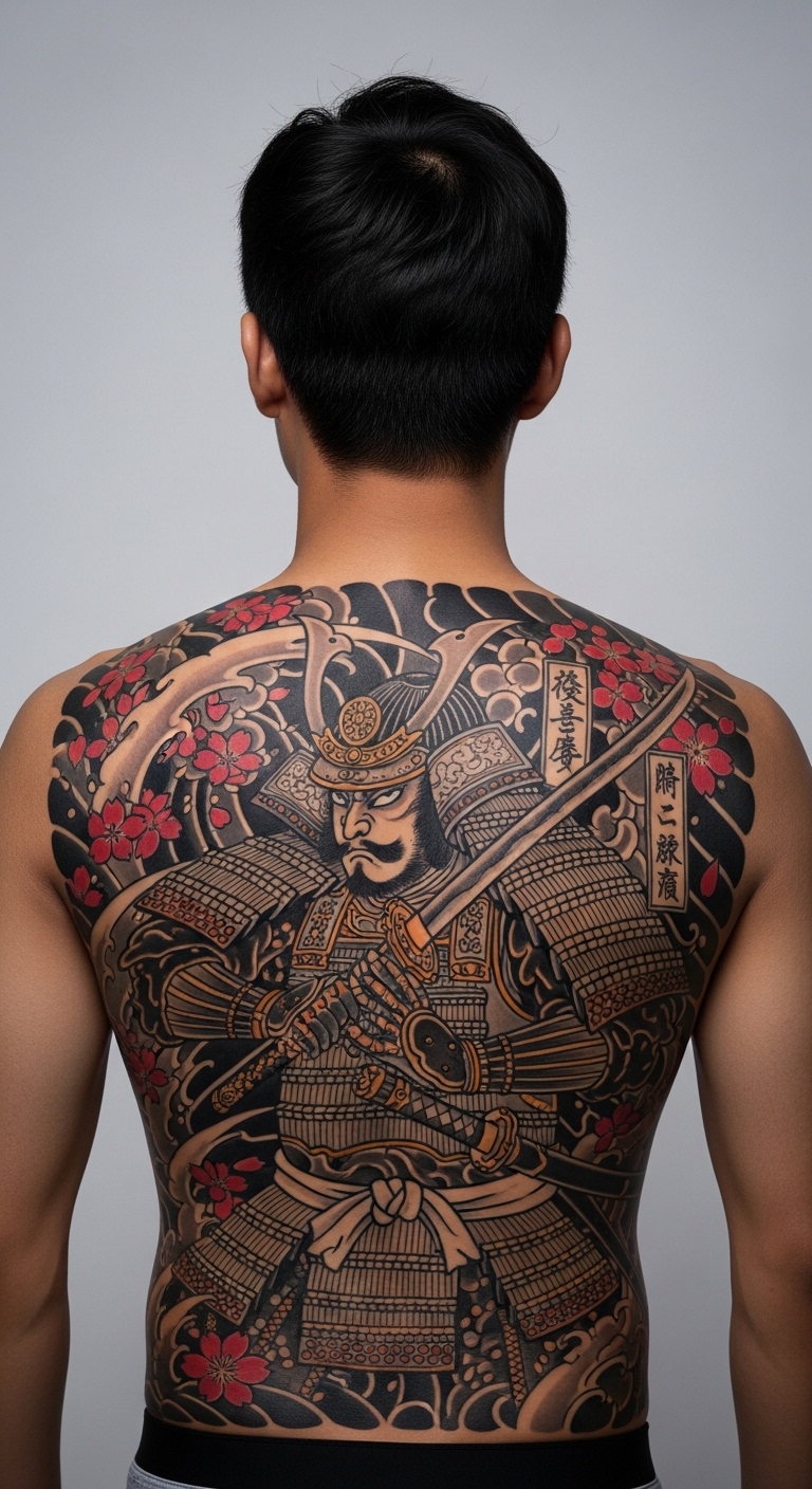 Samurai Warrior Back