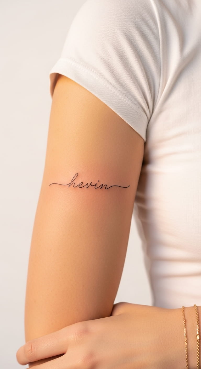 Script Word Inner Arm