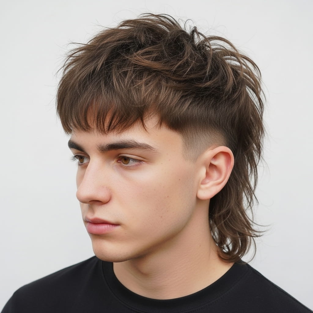 Shaggy Taper Mullet.