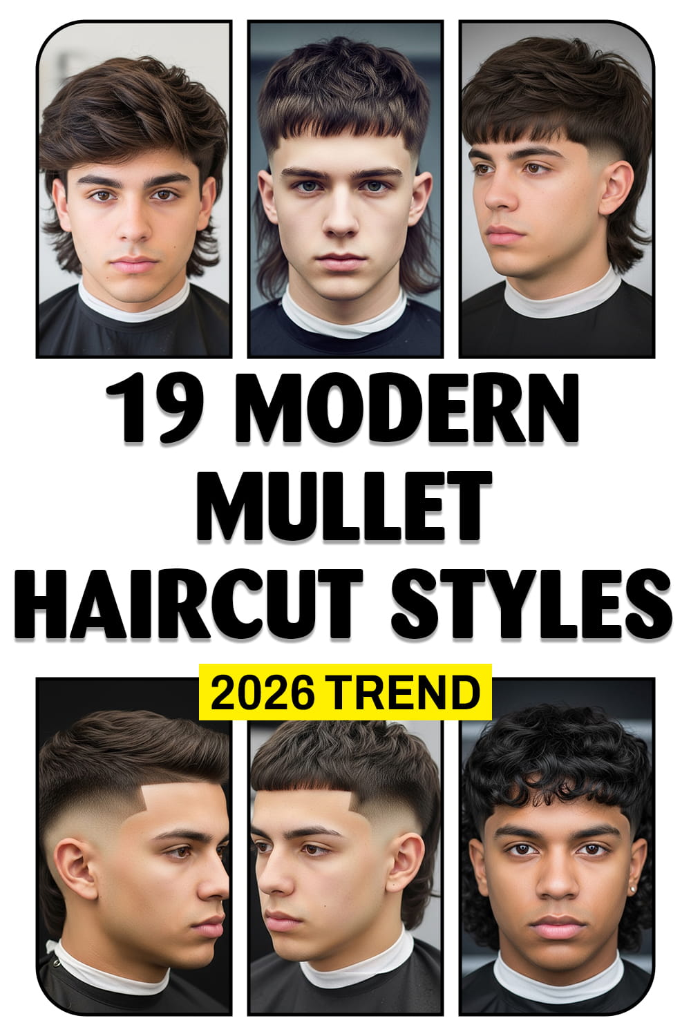 Sharp Mullet Haircut Styles for Men
