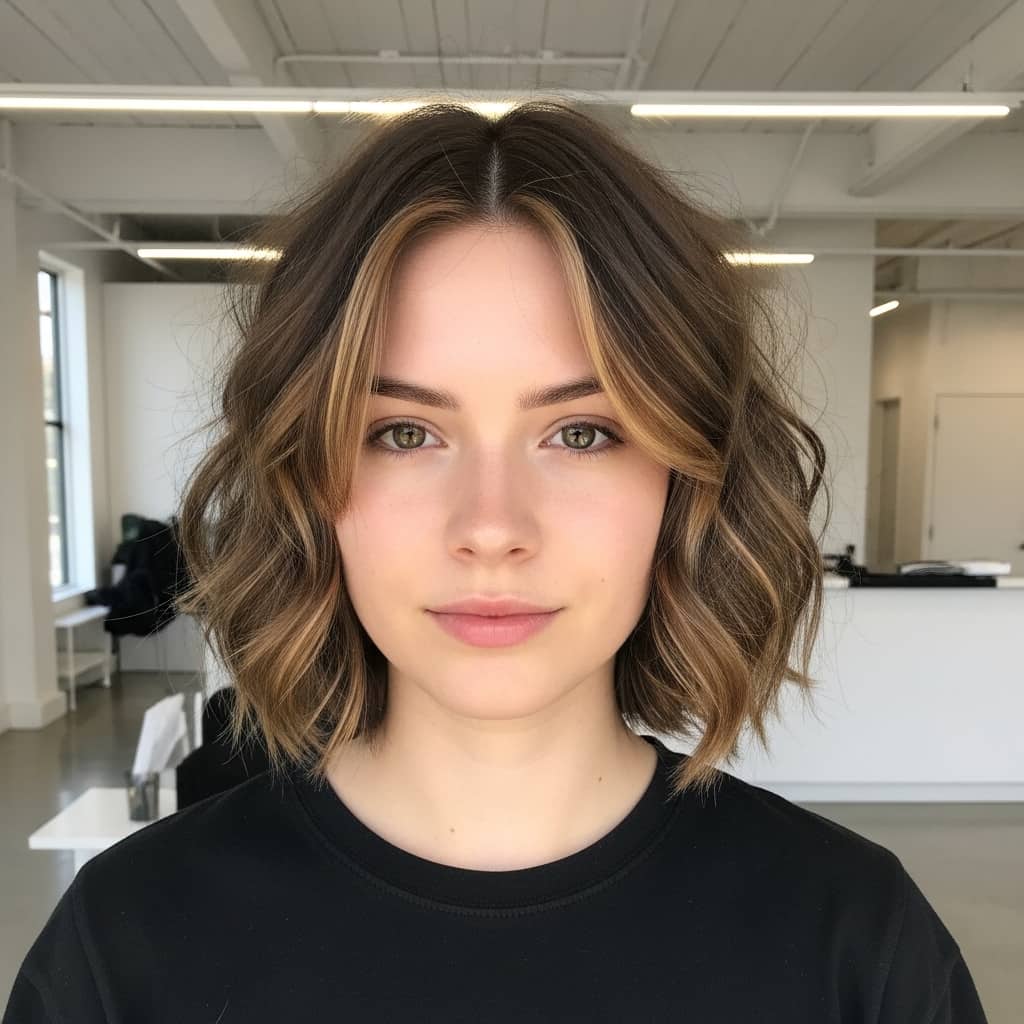 Short Shag With Highlights
