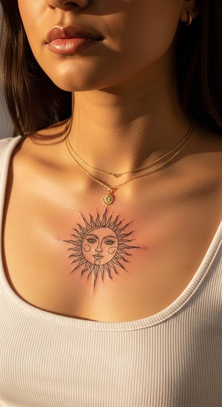 Single Needle Sun Face