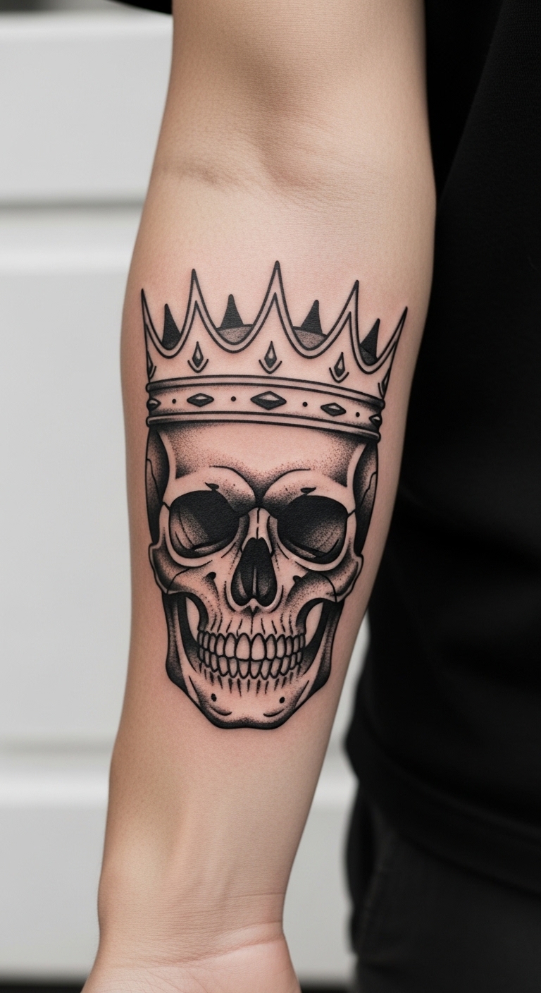Skull With Crown