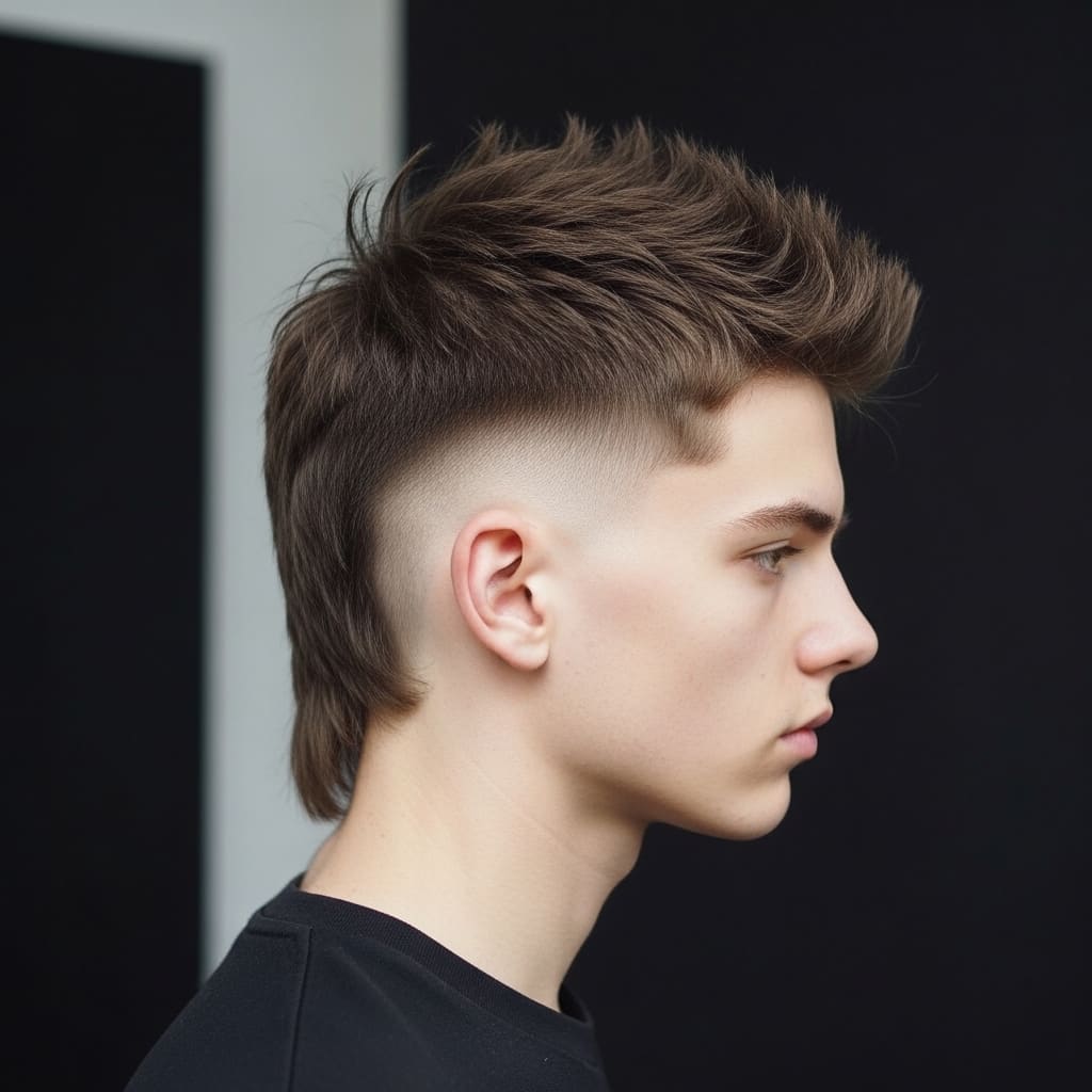 Spiky Top Mullet