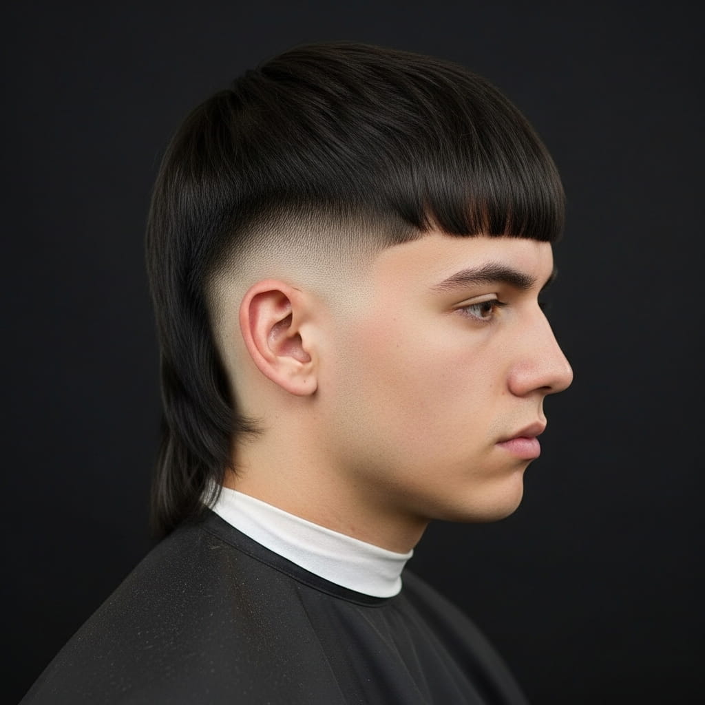 Straight Hair Mullet