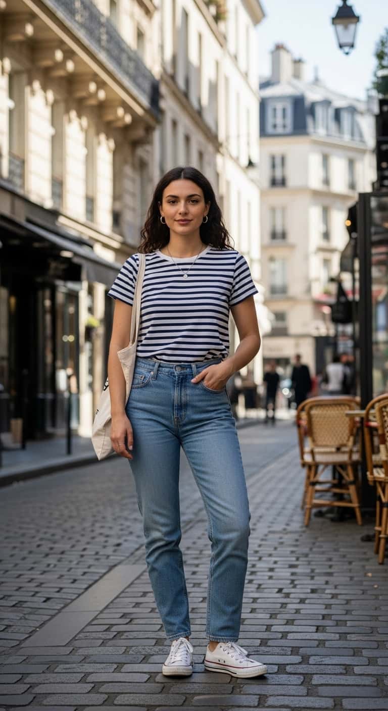 Striped Tee Jeans
