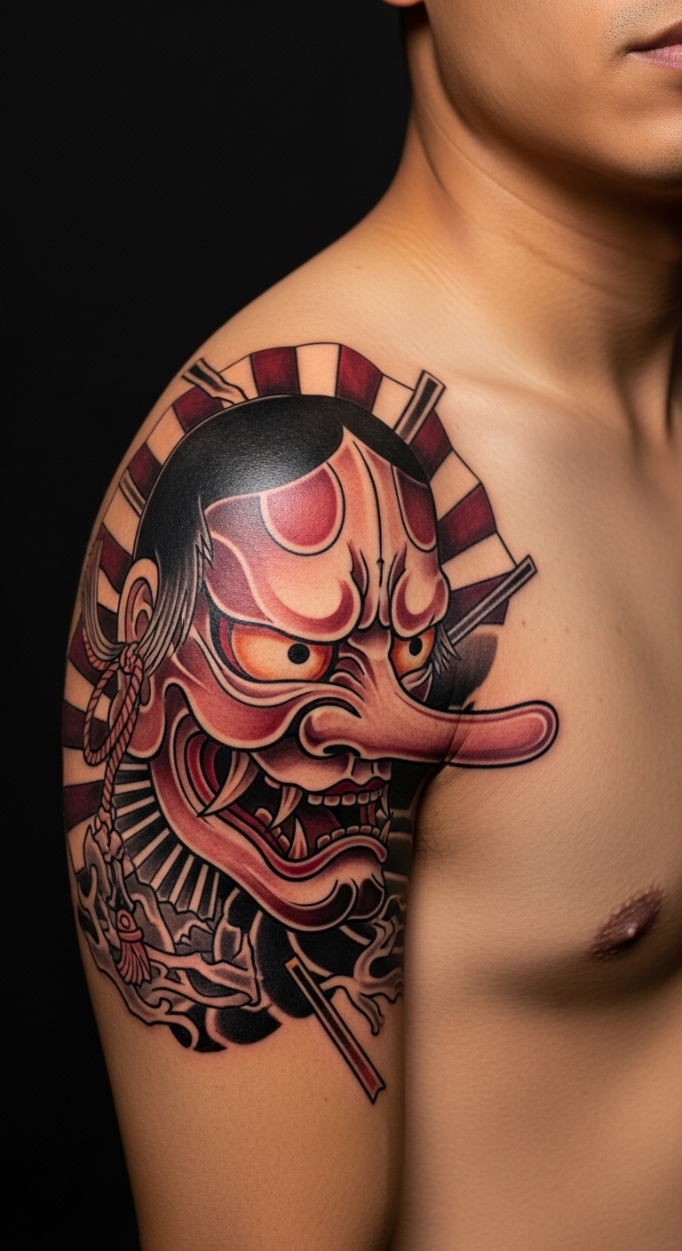 Tengu Mask Shoulder