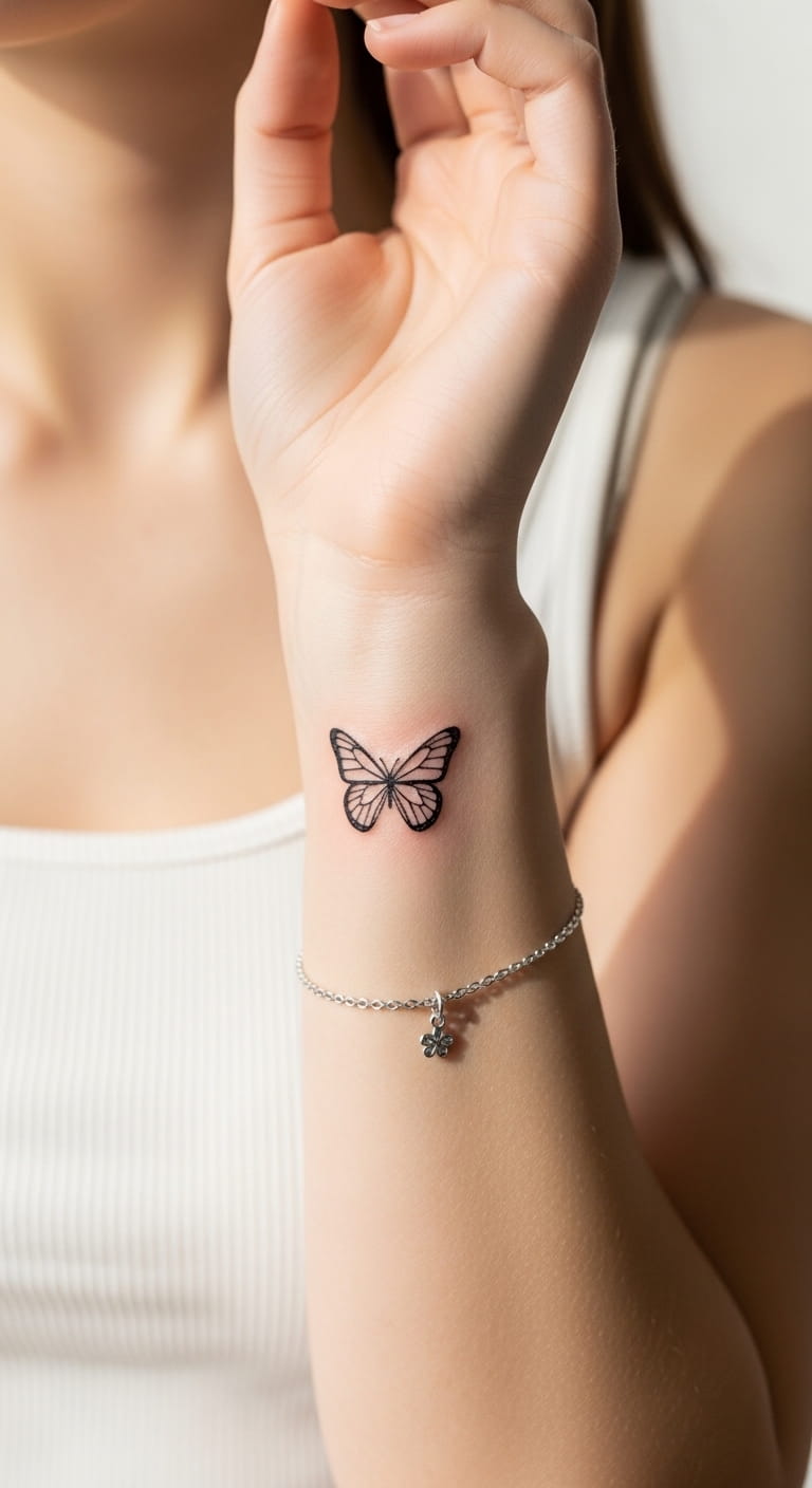 Tiny Butterfly Wrist