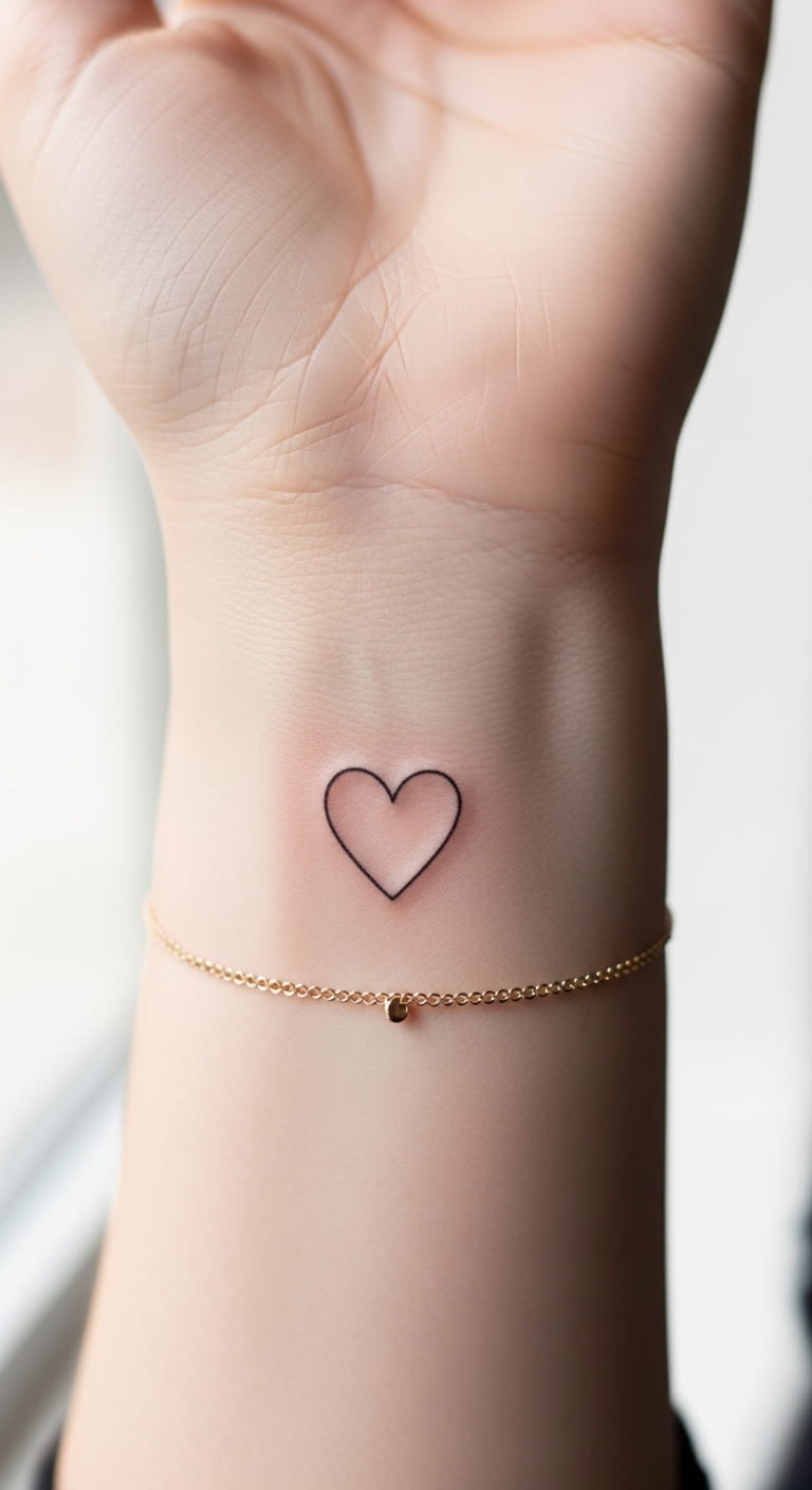 Tiny Heart Inner Wrist