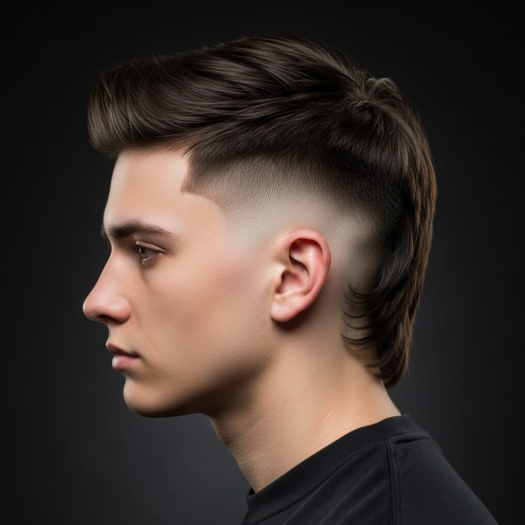 Undercut Taper Mullet