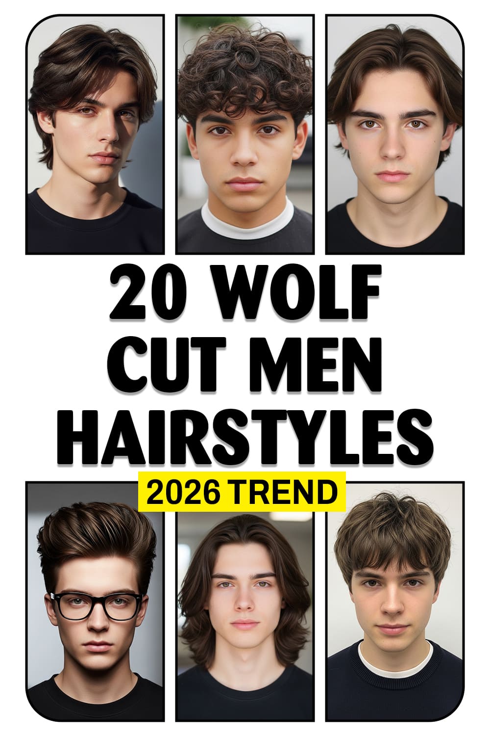Wolf Cut Men Hairstyles